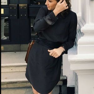 James Perse green silk dress